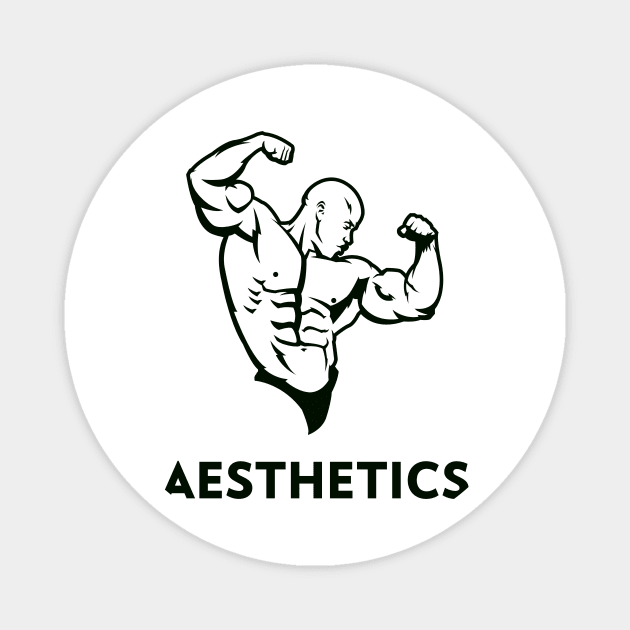 AESTHETICS Bodybuilding Magnet by HustleHardStore